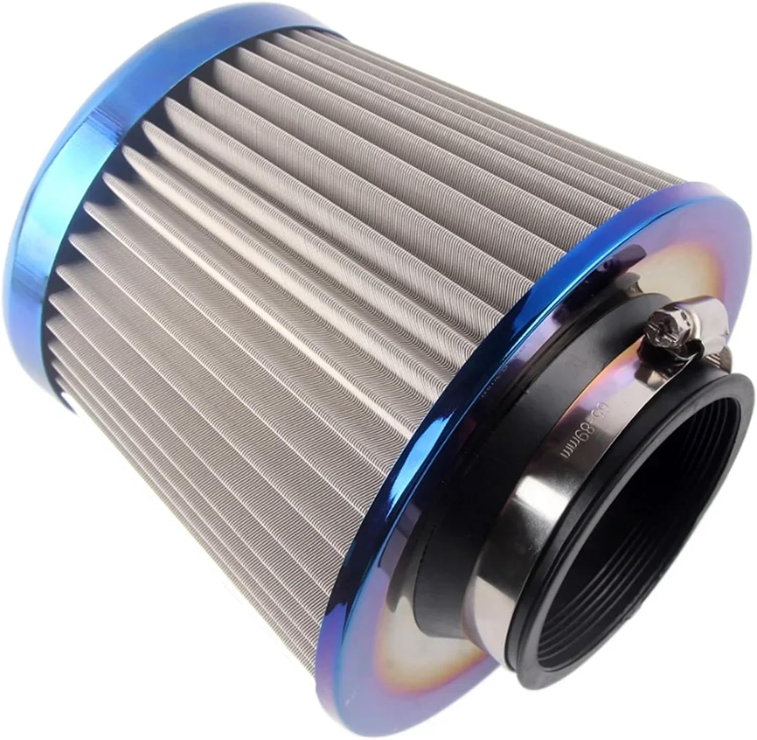 Universal Stainless Steel Auto Air Intake System High Flow Cone Cold Air Filter 60MM 65MM 70MM 75MM AF07(75mm)