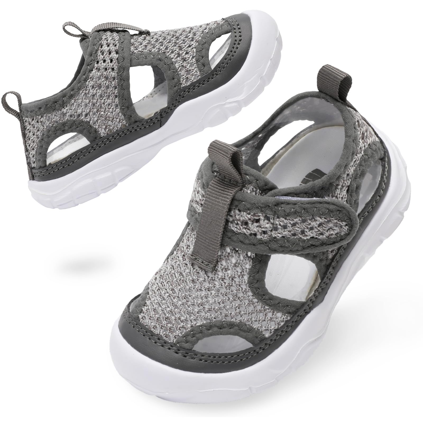 BARERUN Kids Water Shoes Boys Girls Barefoot Aqua Socks for Swim Surf Pool Beach Sport Lightweight Breathable Sandal Athletic Slip-On Sneaker for Toddler Outdoor Indoor