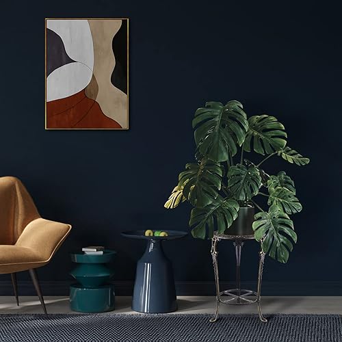 Miniatura 7 de MDLUU Soporte para plantas en maceta de hierro fundido de 18.8 pulgadas de alto, estante para macetas de 2 niveles, soporte resistente para macetas