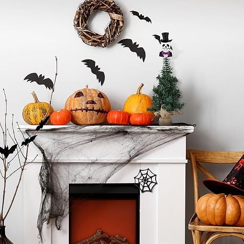 Miniatura 6 de Decoración de árbol en miniatura de calavera de calabaza de Halloween, adornos espeluznantes de Halloween, decoración de árbol de Halloween de 4