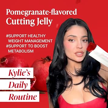 FOODOLOGY Coleology Cutting Jelly + Drink Mix PRO مع مجموعة زجاجات حمراء | ألياف البريبايوتك ودعم صحة الأمعاء والتمثيل الغذائي | Daily Pomegranate Wellness Duo مع زجاجة محمولة خالية من مادة BPA | النظام الغذائي الكوري