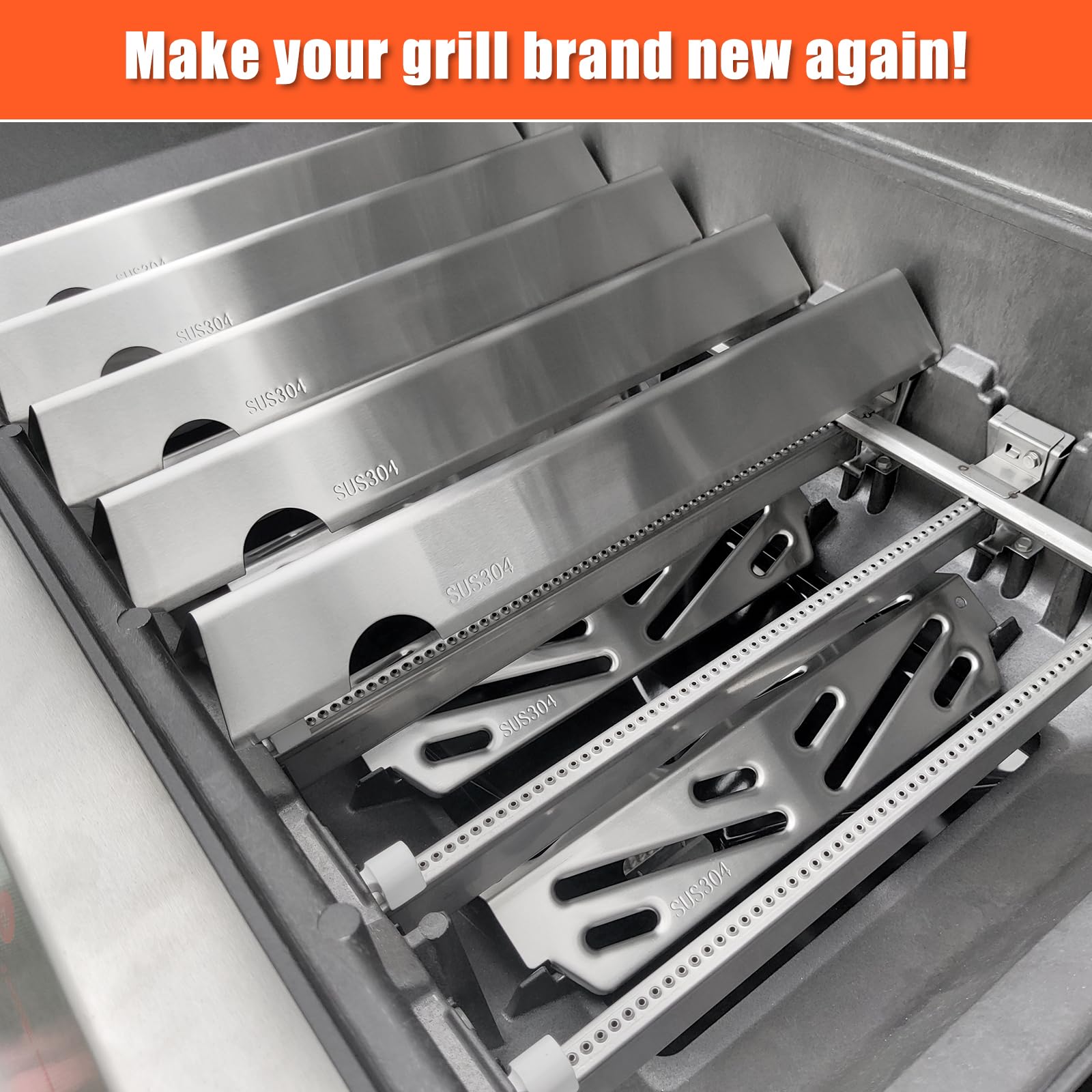 Weber Heat Deflector Genesis 300 QuliMetal 9MM 304 Stainless