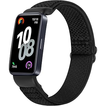 Yunshare Elastic Bracelet Compatible with Huawei Band 10 / Huawei Band 9 / Huawei Band 8, Sport Nylon, Adjustable, Breathable, Co