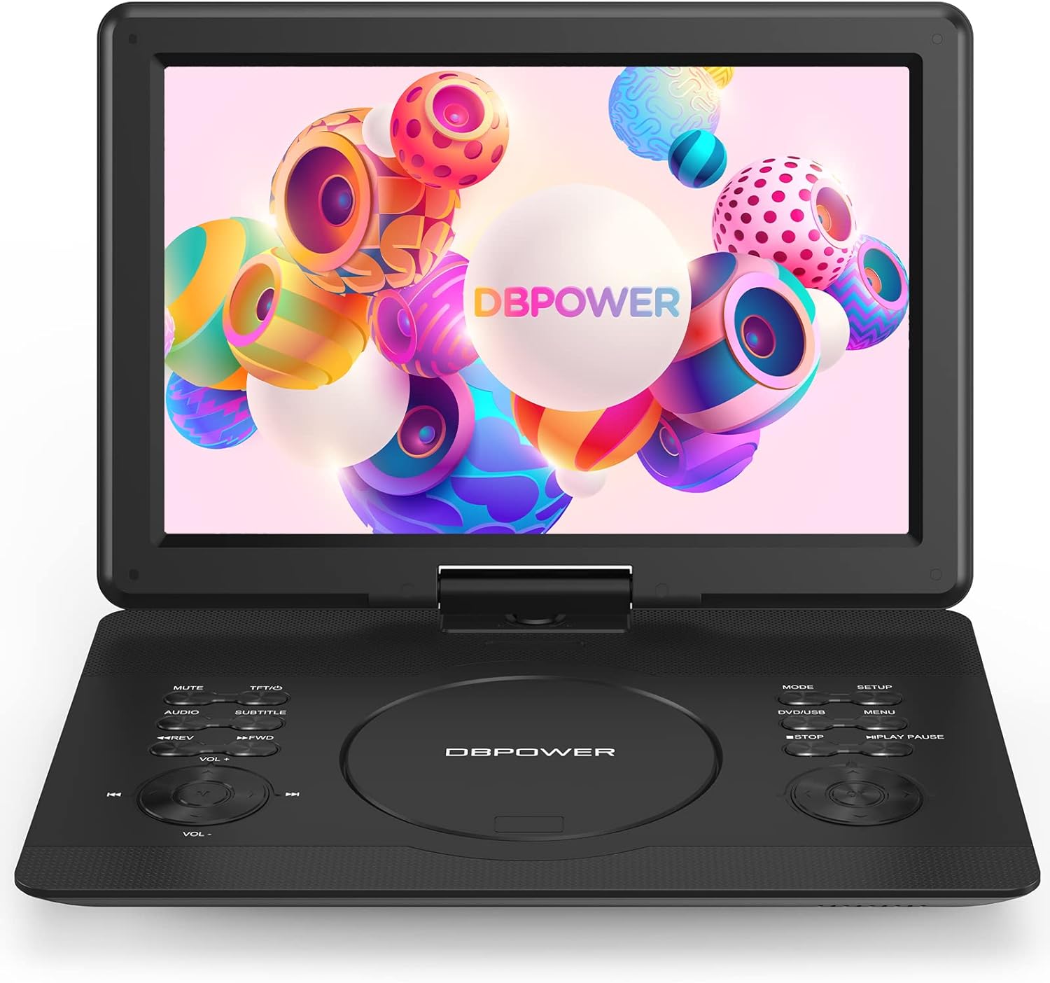DBPOWER 16.9" Portable DVD Player with 14.1" Swivel HD Large Screen