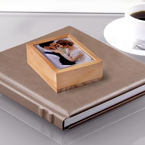 Miniatura 5 de Neil Enterprises Inc. Wood Elite - Caja de memoria flash con foto (12 unidades)