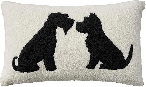 Miniatura 8 de Mina Victory Almohadas para mascotas & Access Sherpa Dog Silhouett Rojo 12 x 21 pulgadas