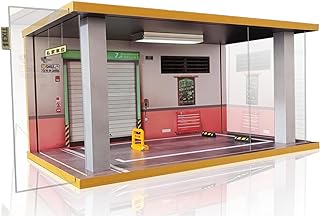 Display Case for 1/18 Diecast Cars,Acrylic Display Case for 1/12 Scale Toy Motorcyle with LED Lighting, Off Road-3 Open Side