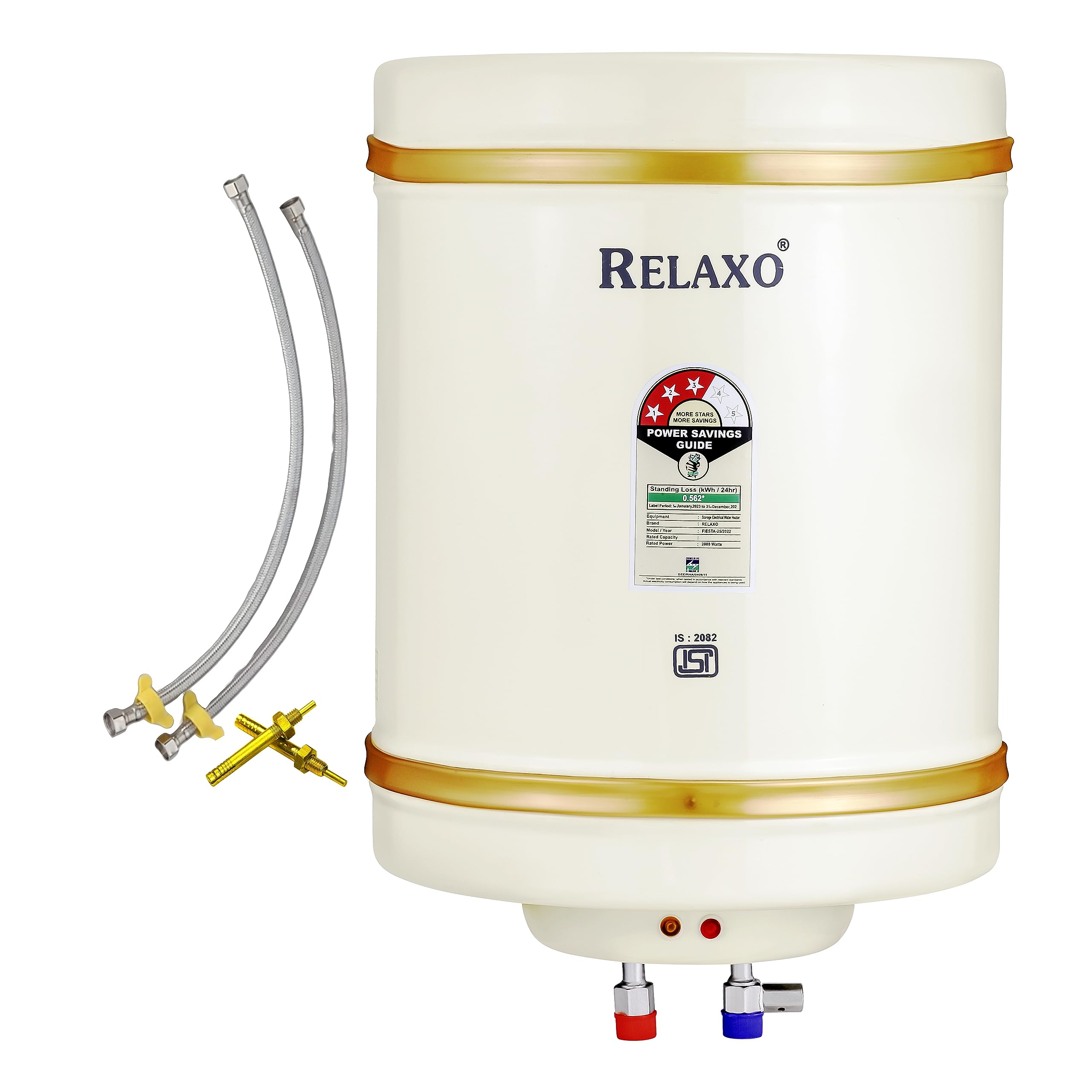 Buy Relaxo Geyser 25 Litre | 2 Yeas Warranty | Water Heater for Home, Water  Geyser, Water Heater, Electric Geyser, Automatic Instant Storage Water  Heater, 2KW - Fiesta (Ivory) (u200e25L Fiesta) Online