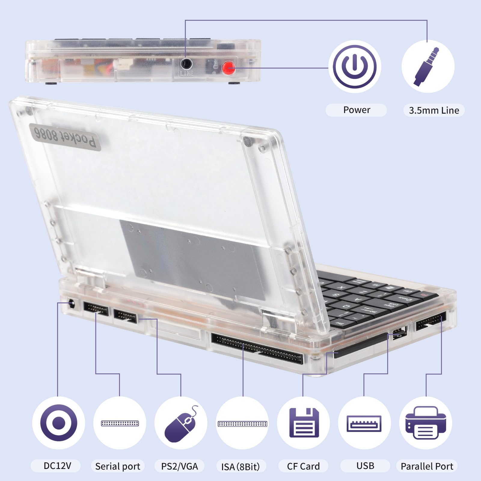 Amazon | CAMXTOOL レトロ Pocket8086 CPU PC-XT ノートパソコン 6