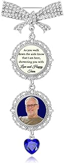 Something Blue Gift For Bride - Bouquet Charms For Wedding Memory, Bouquet Photo Charms For Wedding Memory, Something Blue For Bride, Bride Gifts, Bridal Bouquet Charm, Custom Pin, Wedding Gifts