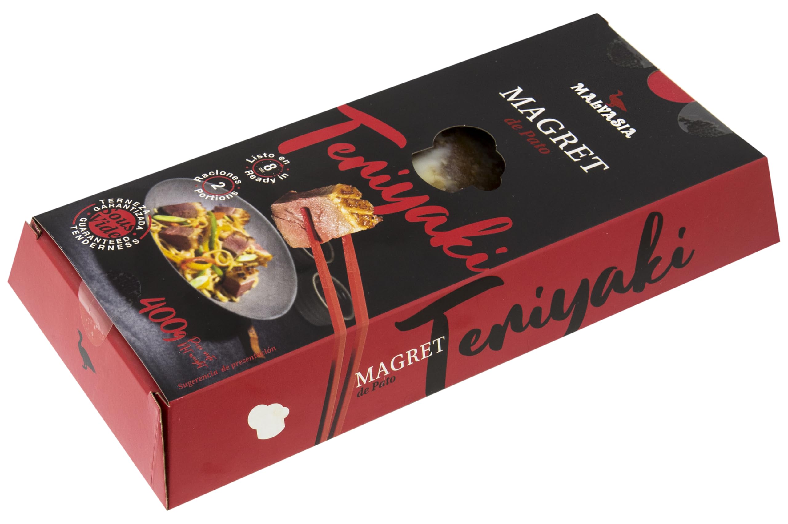 MALVASIA Magret de Pato "Calentar y Listo" - Magret de Pato TERIYAKI - 2 unidades *Plato Preparado Gourmet