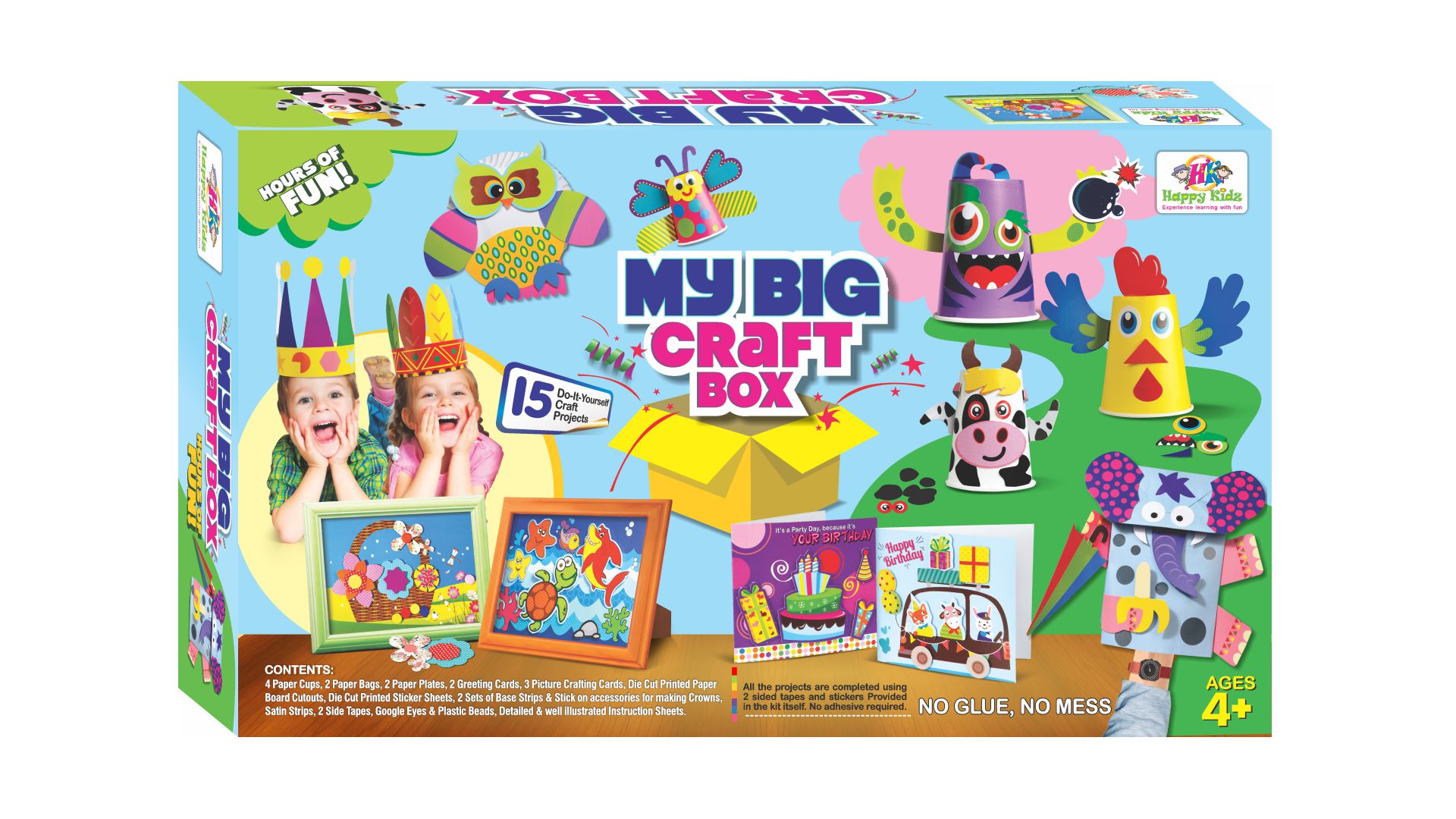 Buy Happy Kidz-My Big Craft Box, DIY Art & Craft kit, Fosters