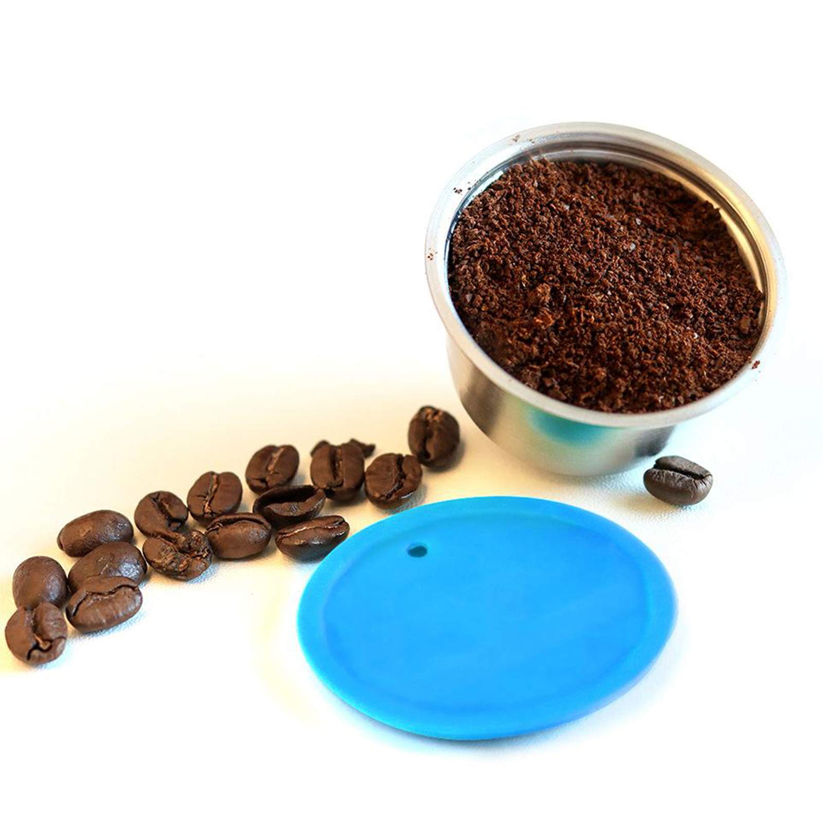 Juego de Cápsulas de Café de Acero Inoxidable de Calidad para Cafetera Monodosis, Juego de 4 Piezas, Individual