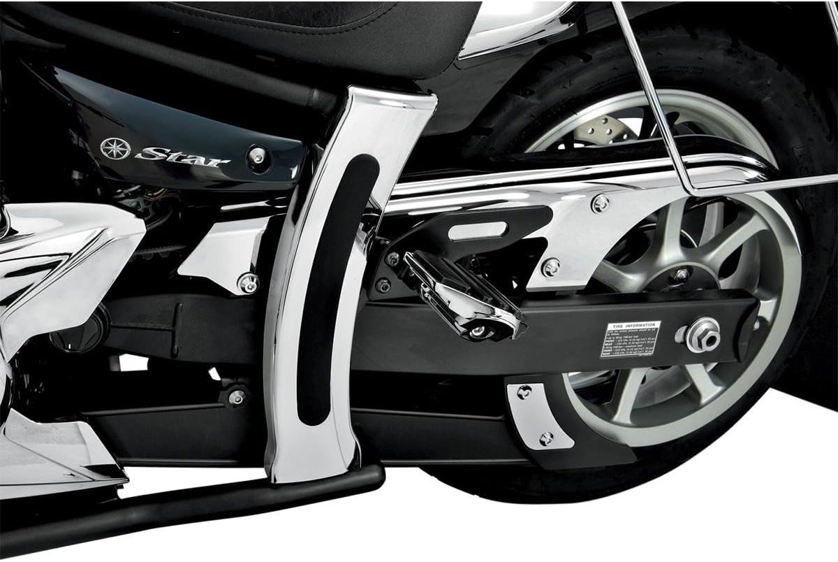 Show Chrome Accessories 63-211 Chrome Motorcycle Swing Arm Frame Cover for Yamaha VStar 950