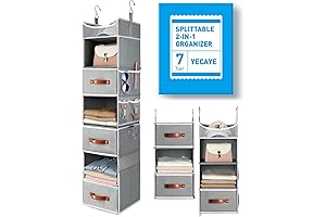 Premium Hanging Closet Organizers and Storage with Enhanced Features