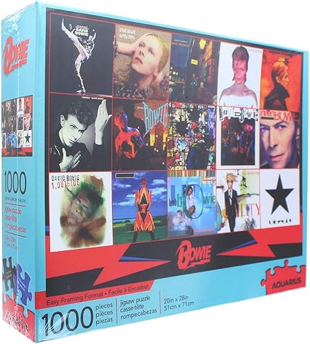 Miniatura 2 de AQUARIUS Rompecabezas de álbumes de David Bowie (rompecabezas de 1000 piezas) – Mercancía y coleccionables de David Bowie con licencia oficial – sin