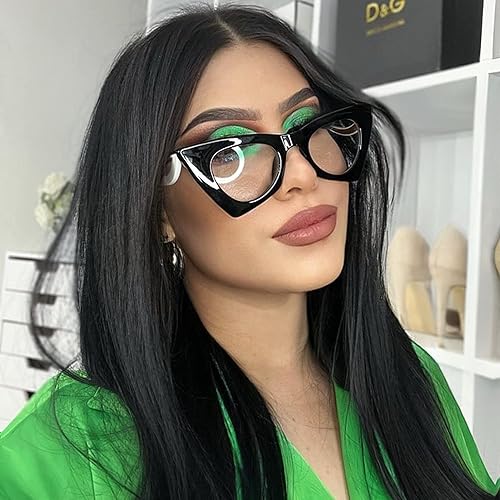 Miniatura 2 de VOOGLAM Lentes de bloqueo de luz azul para mujer, anti rayos UV, con marco elegante, pequeño