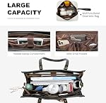 LOVEVOOK Laptop Bag for Women 15.6 inch Laptop Tote Bag with Clutch Purse