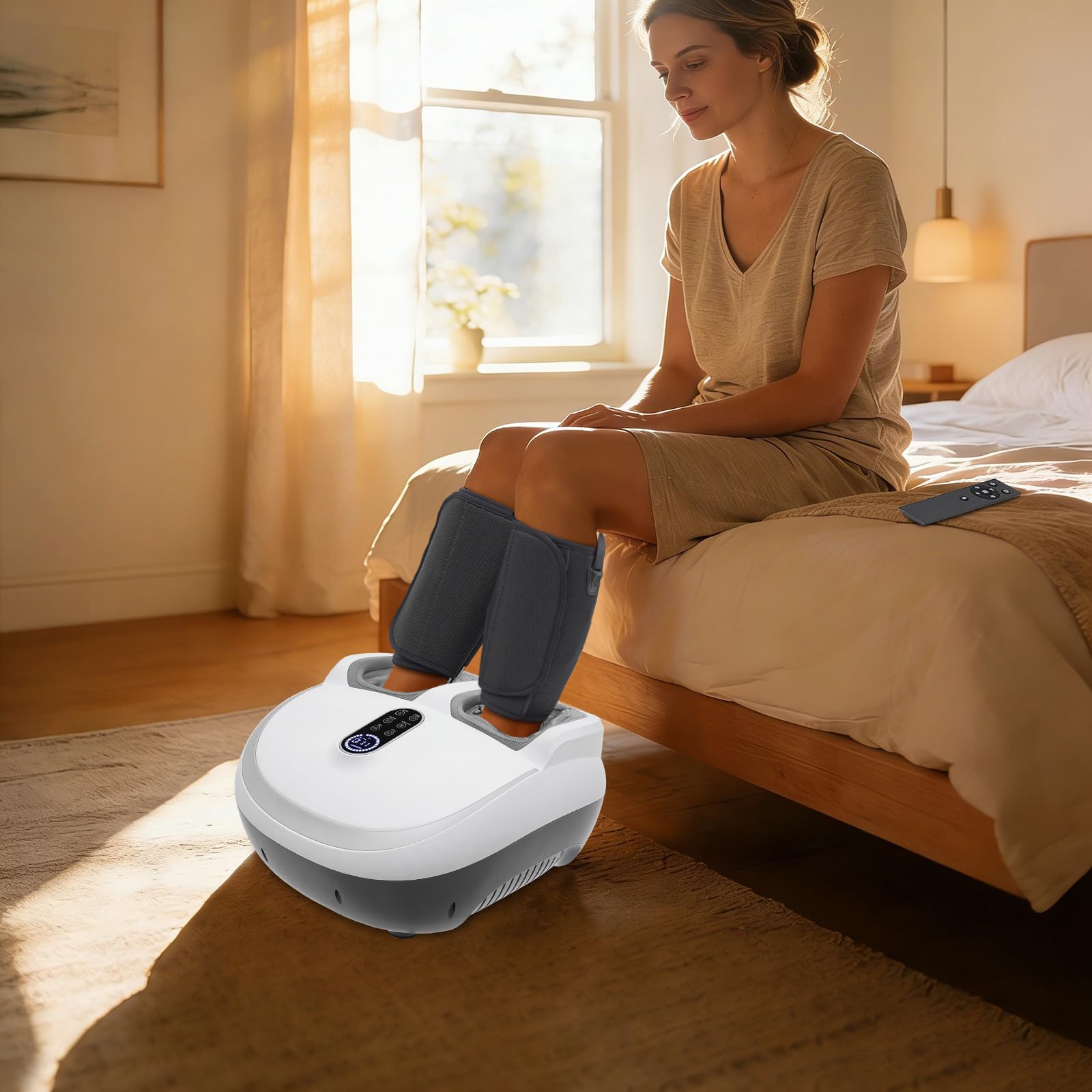Fußmassagegerät 60W 5 Modi 9 Stufen Heizung Mit Fernbedienung Airbag