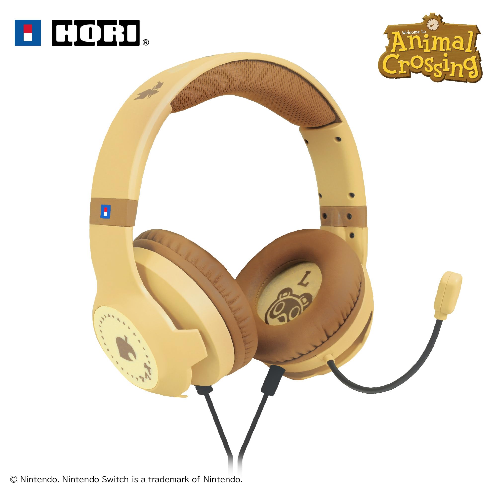 HORI Cuffie da gaming (Noce) per Nintendo Switch 2, Switch, OLED e PC - Licenza Ufficiale Nintendo