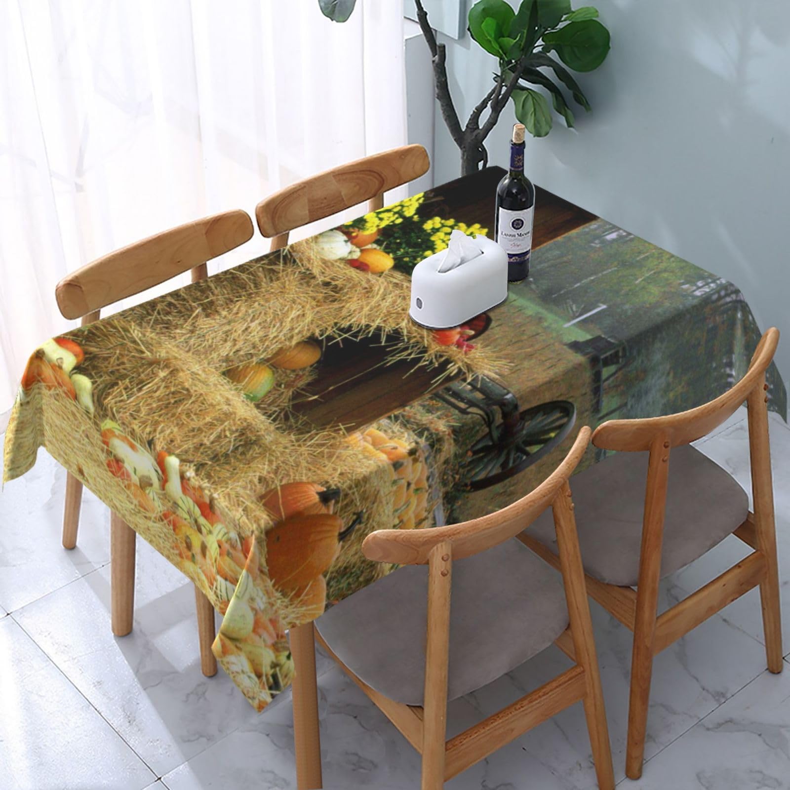 Nappe rectangulaire lavable et durable BONDIJ antitache pour faciliter l'entretien de votre cuisine