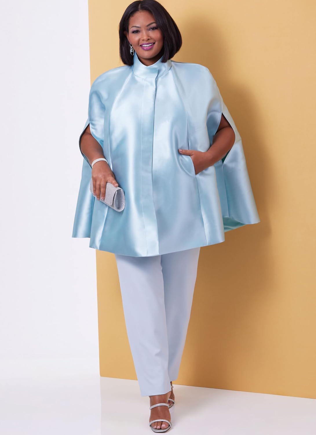 Butterick Easy-to-Make Misses' Lined Cape, Loose Top and Slim Fit Pants Sewing Pattern Packet, Design Code B6978, Sizes 10-12-14-16-18, Multicolor