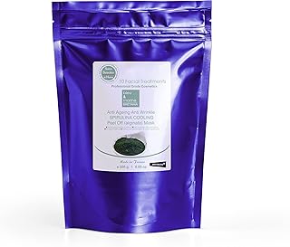 Peel-Off Anti-Ageing and Anti-Ageing Facial Mask with Spirulina and Alginates. Lifting and Anti-wrinkle effect. Refreshing, Moisturising and Firming Face Care - 200 g