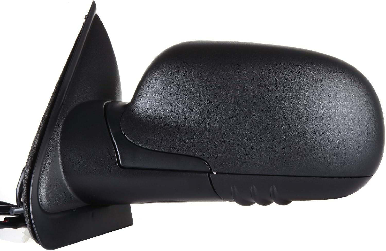 OCPTY Black Left Side Mirror Fit For 2002-2006 For Chevy Trailblazer Ext Textured Mirror Glass Manual Folding Heated