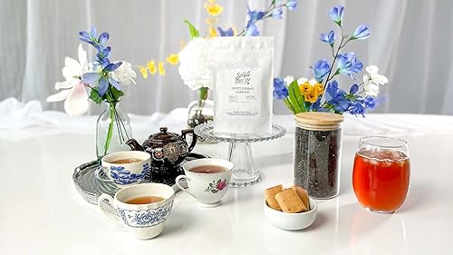 Miniatura 5 de Simple Loose Leaf - Té dulce ruso de caravana - Té negro de hojas sueltas de primera calidad, alta cafeína, mezcla especial (1 onza)