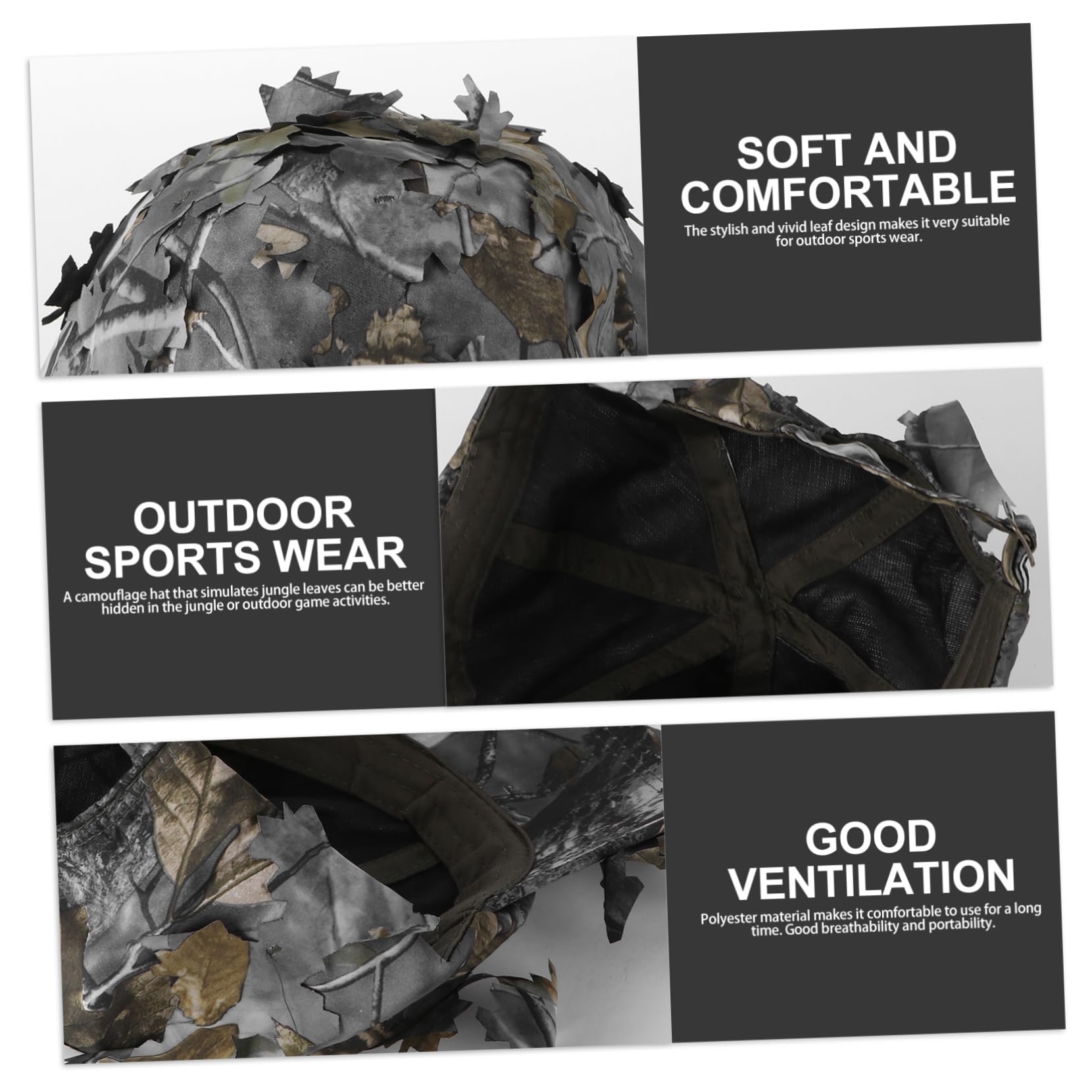 Ipetboom Sombrero de Sol de Jungle Ajustable para Actividades Aire para Caza Senderismo y Unisex