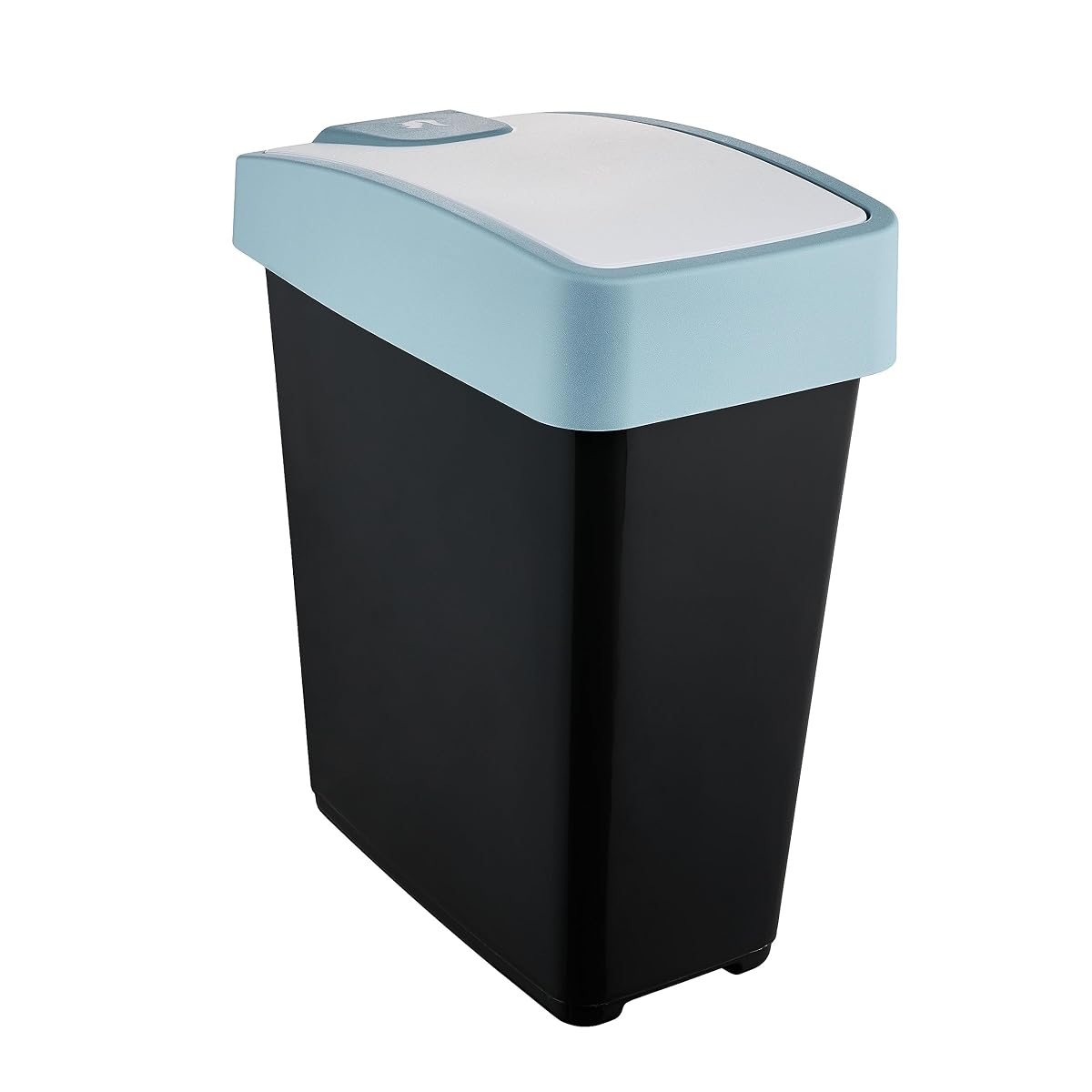 keeeper Premium Abfallbehälter mit Flip-Deckel, Soft Touch, 25 l, Magne, Nordic Blue
