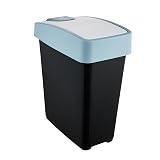 keeeper Premium Abfallbehälter mit Flip-Deckel, Soft Touch, 25 l, Magne, Nordic Blue