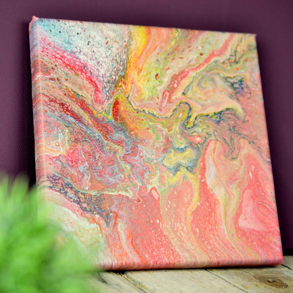 Viva Decor Pouring Fluid 3 Liter Transparent für Leinwand & Staffelei. Für Gießanwendungen & Fließtechniken mit Acryl Farbe. Geeignet als Gieß-Farbe für Puddle-Pouring Dirty-Pouring Flip Cup