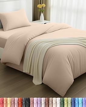 Utopia Bedding 3 Piece Bed Set   90 cm Bed Beige
