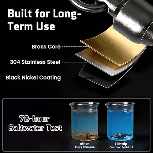 Miniatura 4 de Eslabones Giratorios de Pesca con Rodamiento de Bolas 30/50 piezas 0#-10# Aparejo de Pesca con Anillo de Soldadura Sólida de Acero Inoxidable para