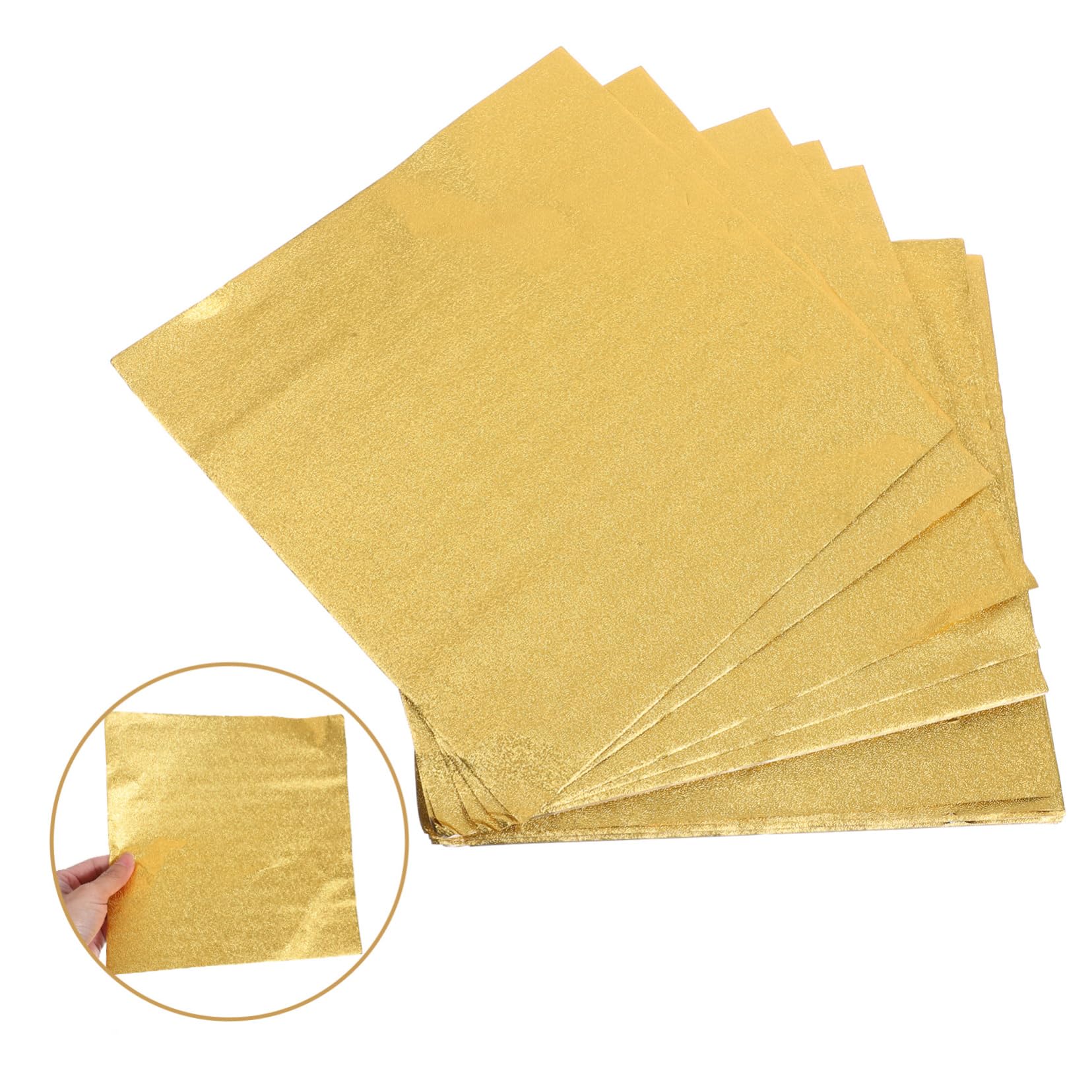 Beaupretty 200 Piezas De Chocolate Dorado Envoltura De Papel De Aluminio Mini Escoba Palitos y Envoltorios para Cake Pops Comida Cacatúa Galleta Oro Navidad Bar 20x Regalo Cartulina