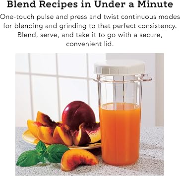 Tribest PB-350XL-A Personal Blender for Shakes and Smoothies with Portable Blender Cups, White, 5 x 5 x 16.25 inches