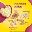 Saffola Masala Oats | Masala Coriander | 550g |​ Tasty, Anytime Snack | Ready in 3 mins | Millets Goodness- with Ragi & Jowar | No maida , No added preservatives | Oats helps manage weight gallery image