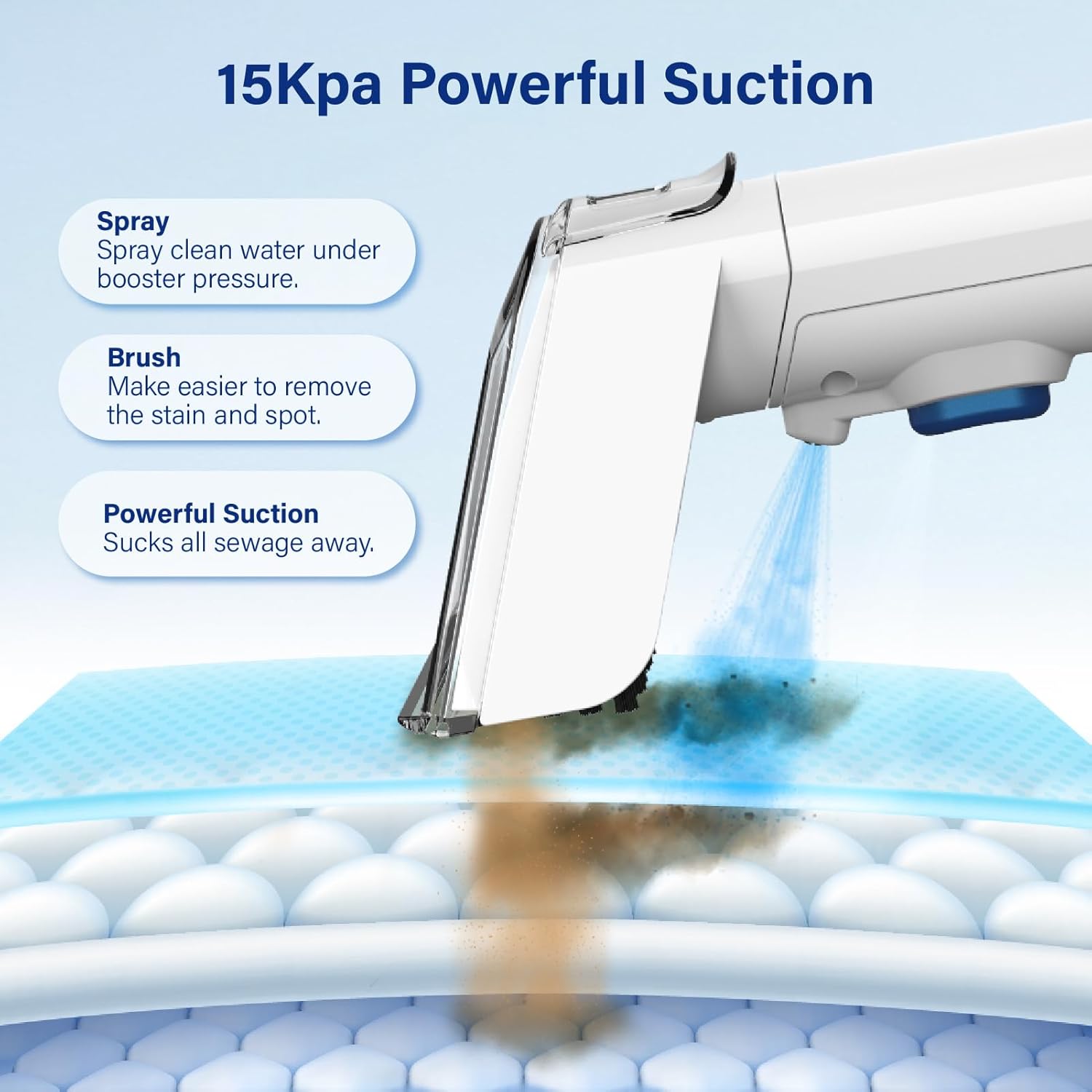 The WURESE Portable Carpet Cleaner: A Three-Step Cleaning System