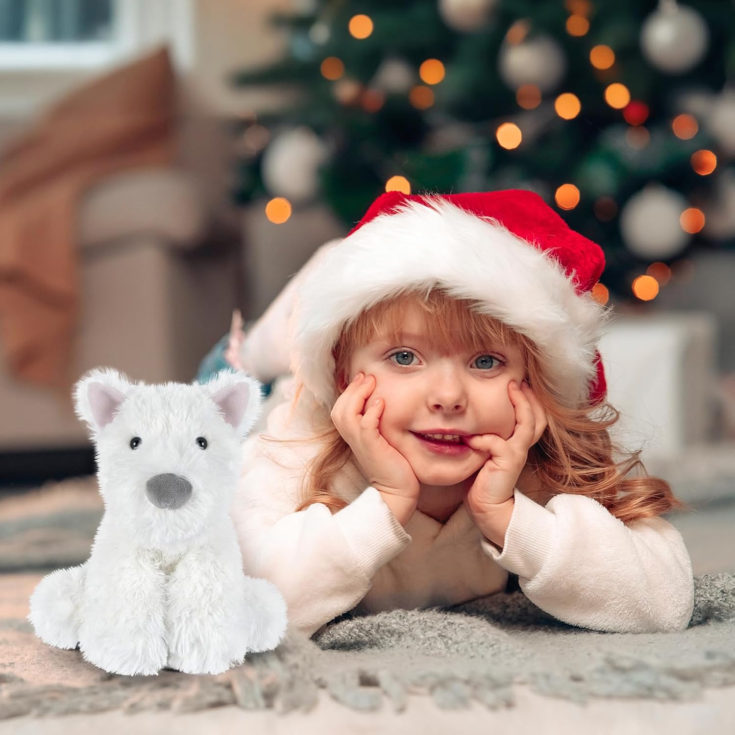 Coolable & Heatable West Highland White Terrier Dog Stuffed Animals for Kids & Adult, Westie Puppy Plush Toys Microwavable Heating Pad for Soothing & Period, Lavender Plushies for Anxiety - Image 6