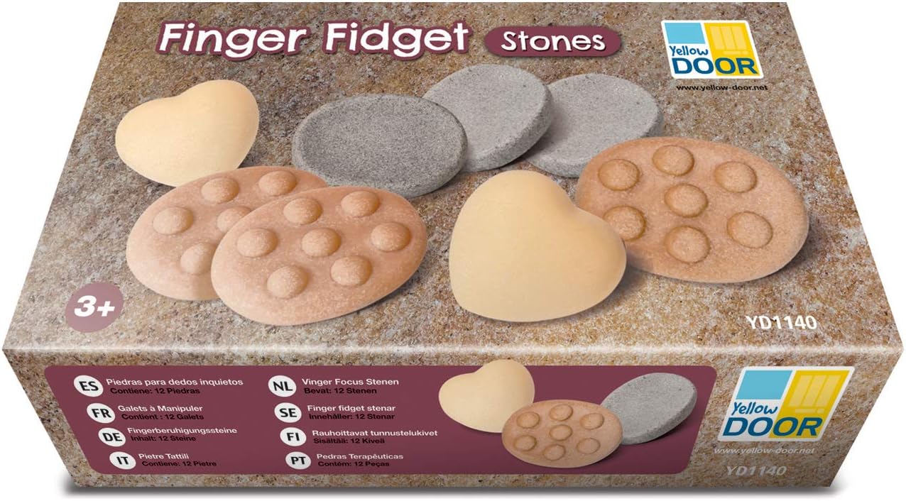 Yellow Door Finger Fidget Stones