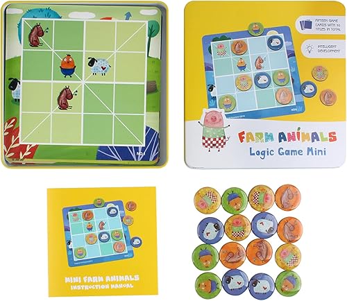 Miniatura 4 de Sudoku - Juguetes de rompecabezas magnéticos, juegos de pensamiento lógico Sudoku juguetes educativos para niños PW0414 (Juego lógico de animales de