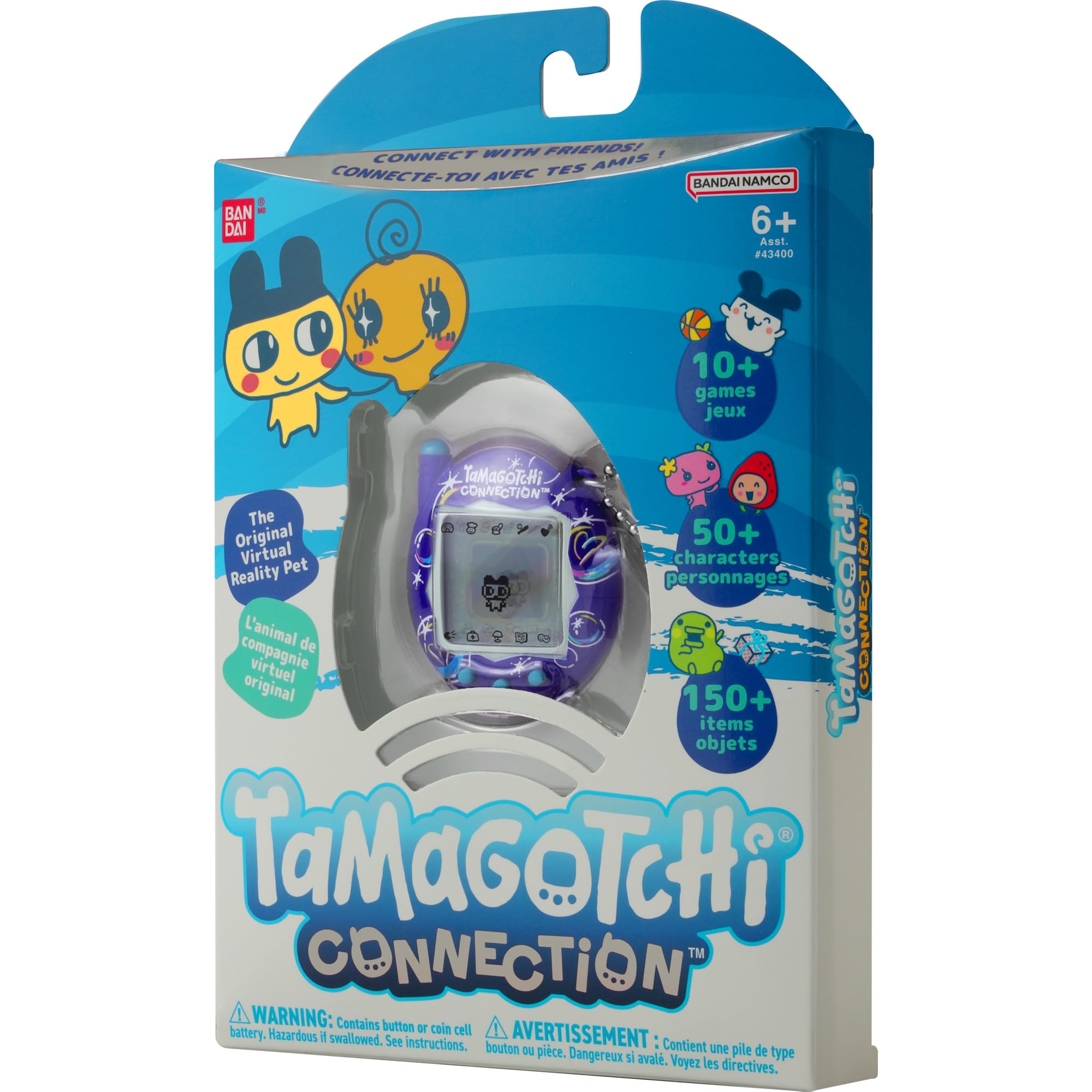 Tamagotchi Bandai Connection - Juguete electrónico Digital para Mascotas con Burbujas de jabón para Mascotas, con conexión infrarroja para diversión compartida, los Juguetes para niños y niñas Son