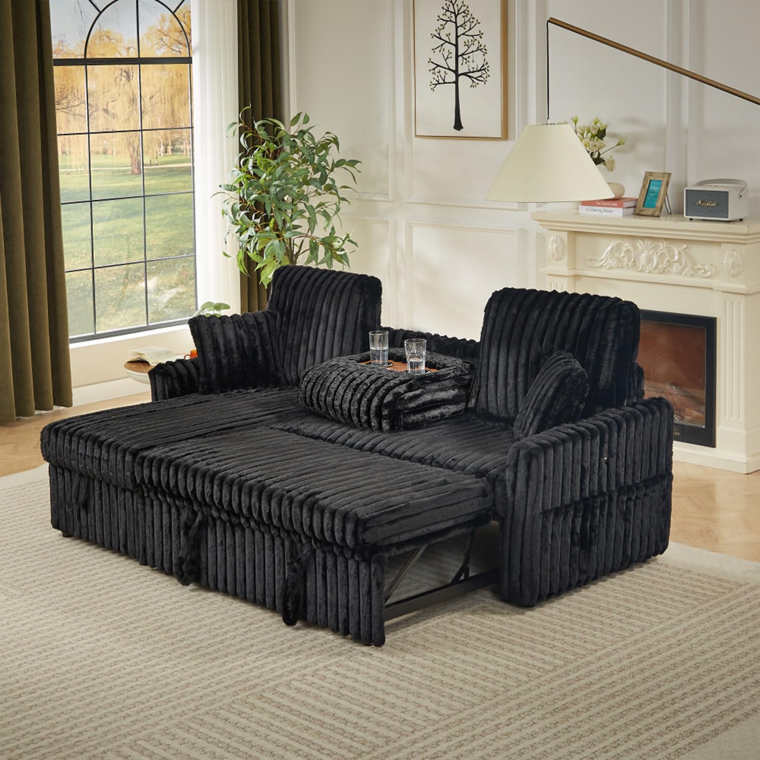 Amazon.com: KCGKCG Sleeper Sofa Bed, 81” Pull Out Couch Bed with