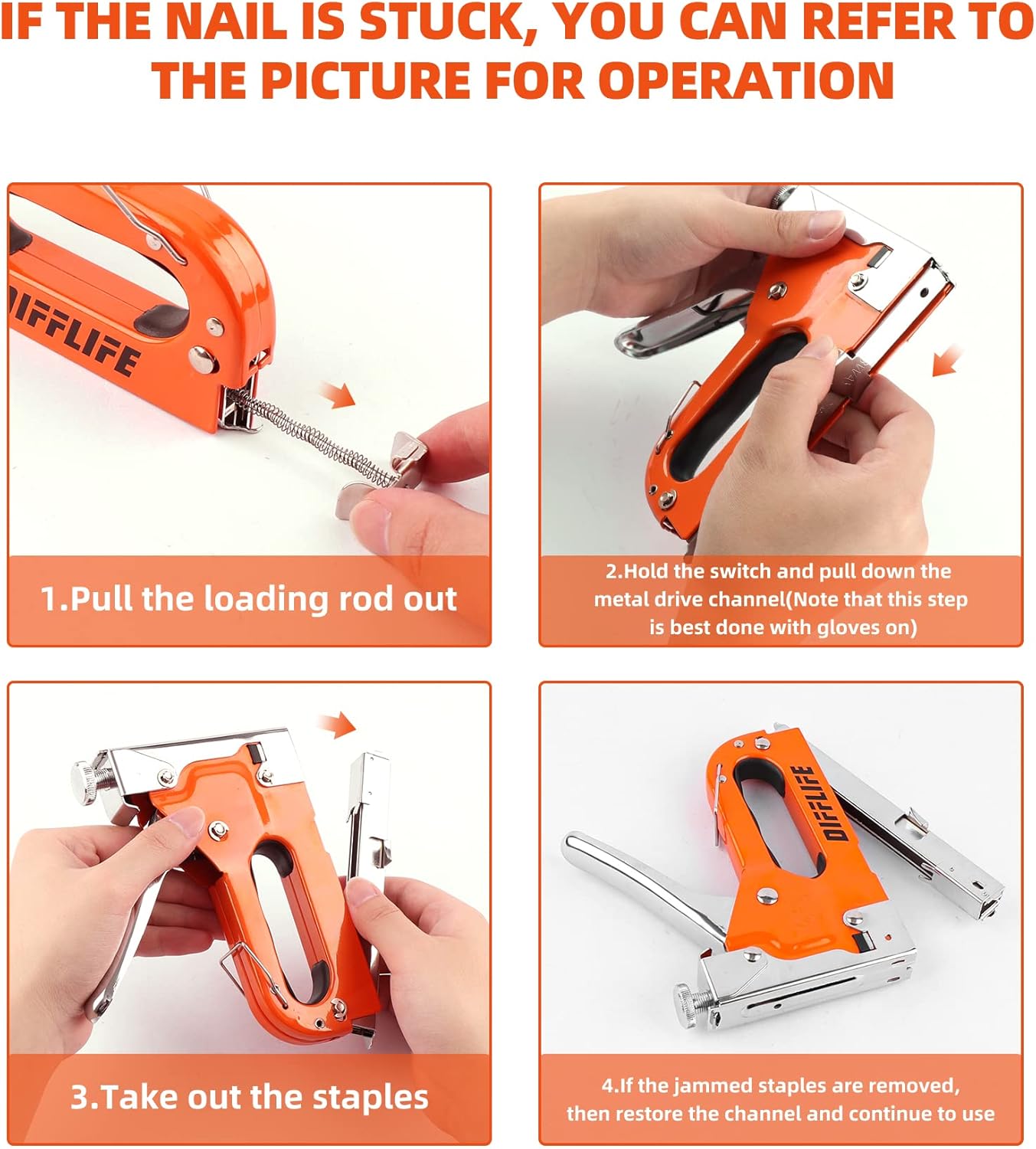 Ufener - Pistola Graffettatrice 3 In 1 Per Tappezzeria - Foto 7