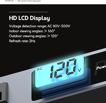 SW-Epsilon 10 Socket Power Conditioner/Surge Sequencer USB Type-C/Type-A Charger