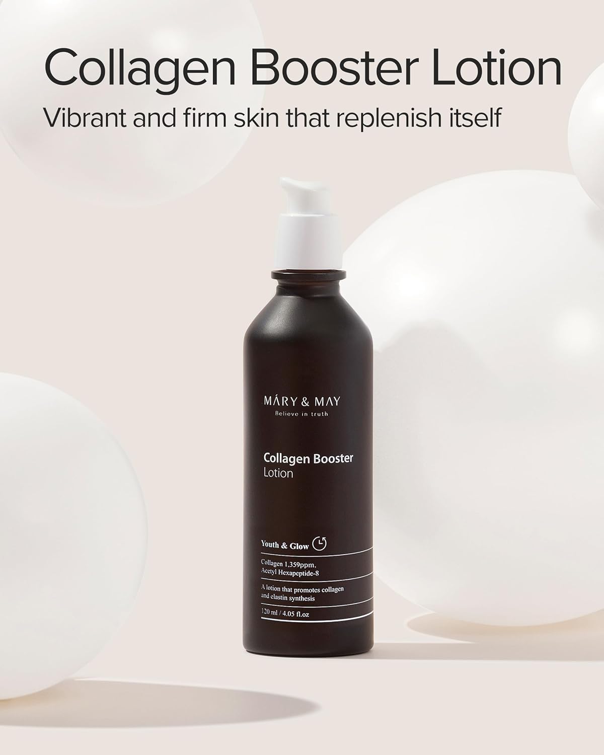 Mary&May Collagen Booster Lotion - Anti Aging, Firming and Elasticity Care with Peptides - Korean Skincare, EWG Green Grade, Hypoallergenic, 4.05 fl.oz. - Image 2