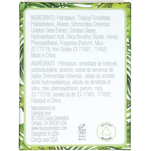 Miniatura 6 de LIQUE Cosmetics Shimmer - Mantequilla de labios con aceite batido, hecha con miel rica en nutrientes, aloe vera y vitamina C para labios secos,