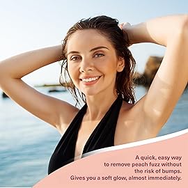 Facial Hair Removal for Women | Electric Razor Device Small Mustache Dermaplaning Remover Tools Tweezers Epilator Trimmer Face Dermaplane Shavers Beauty Gadgets Set Accessories by VISOFO (Coral)