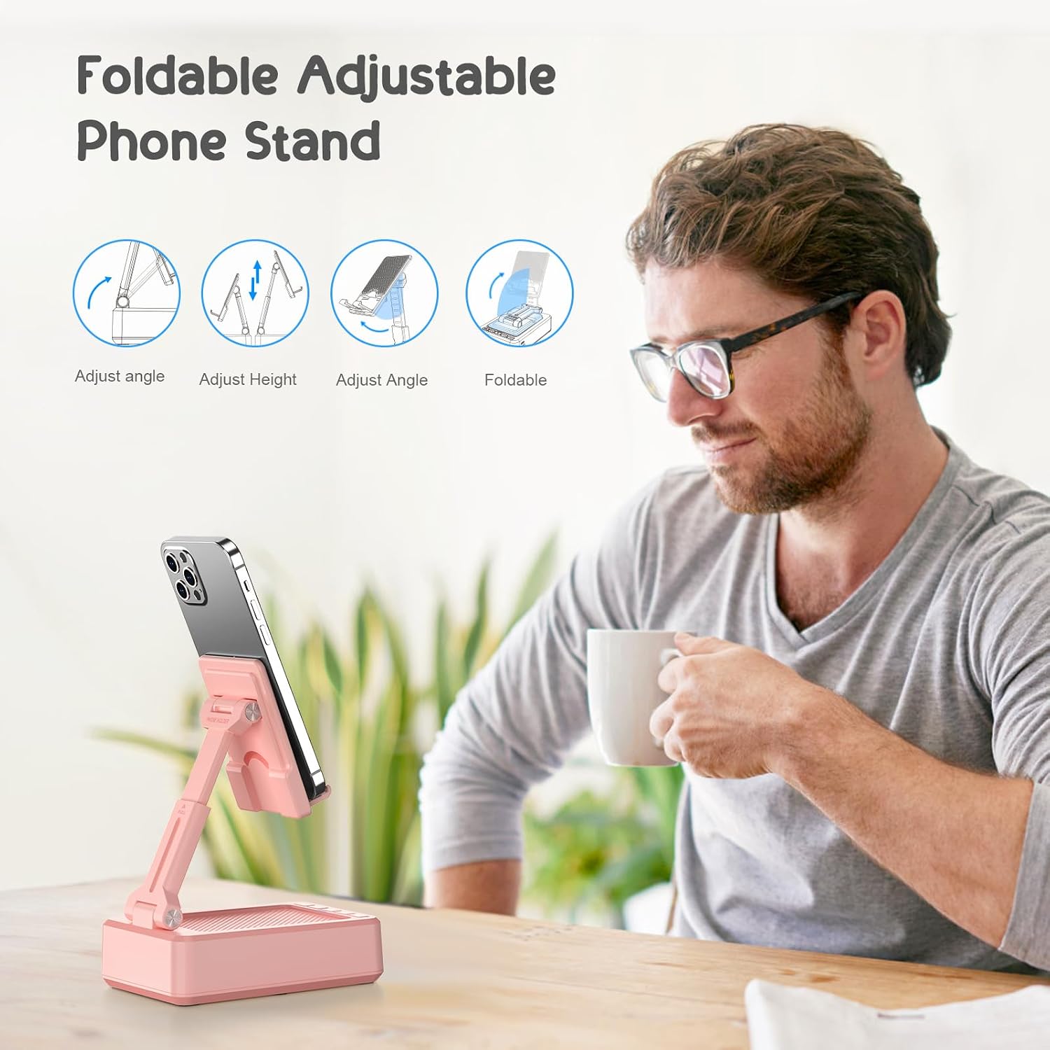 TechGlow Foldable Cellphone Stand with Bluetooth Speaker and Power Bank Birthday Gifts for Men Women Mother Father Boy Girl Teens Cool Tech Gadgets, view 12